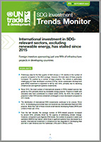 Cover of International investment in SDG-relevant sectors, excluding renewable energy, has stalled since 2015